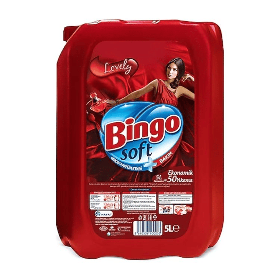 BİNGO SOFT YUMUŞATICI 5 LT LOVELY YENİ