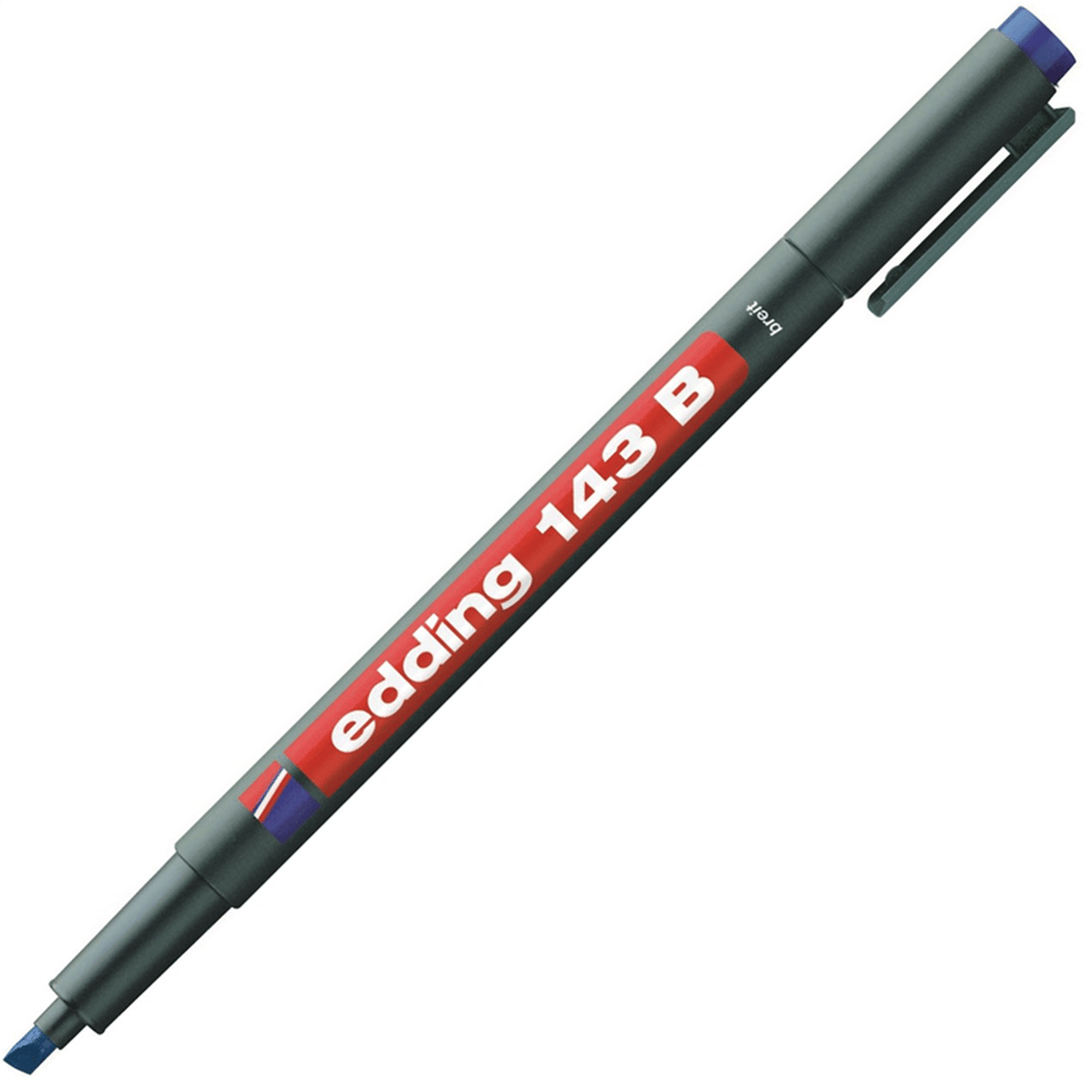 EDDING ASETAT KALEMİ MAVİ E-143B