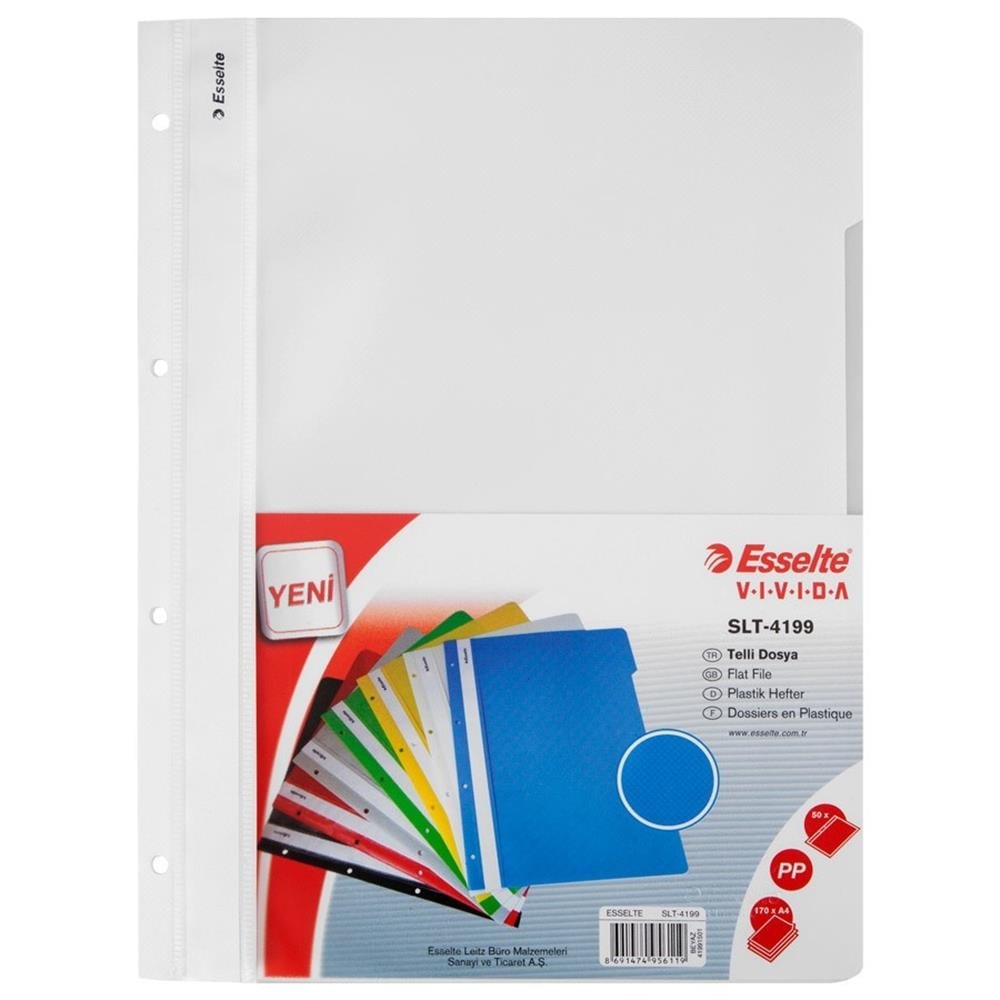 ESSELTE TELLİ DOSYA BEYAZ SLT-4199