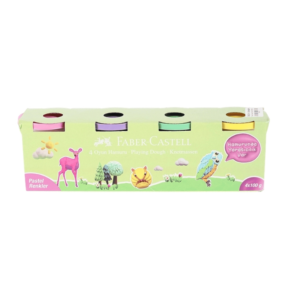 FABER OYUN HAMURU 100G X 4 PASTEL RENKLER