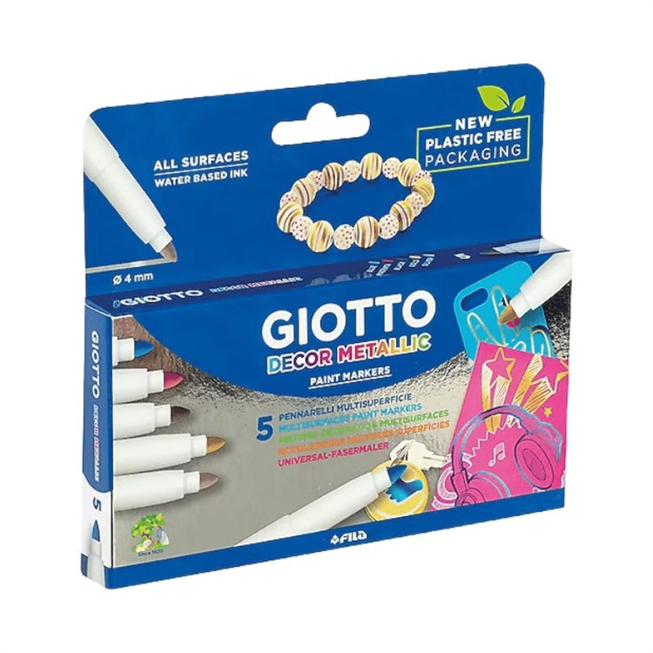 GIOTTO DECOR METALİK BOYA 5 Lİ