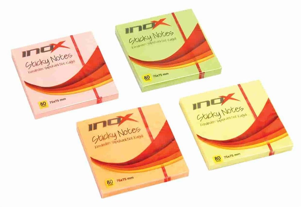 INOX YAPIŞKANLI NOT K. 75X75 FOSFORLU YEŞİL