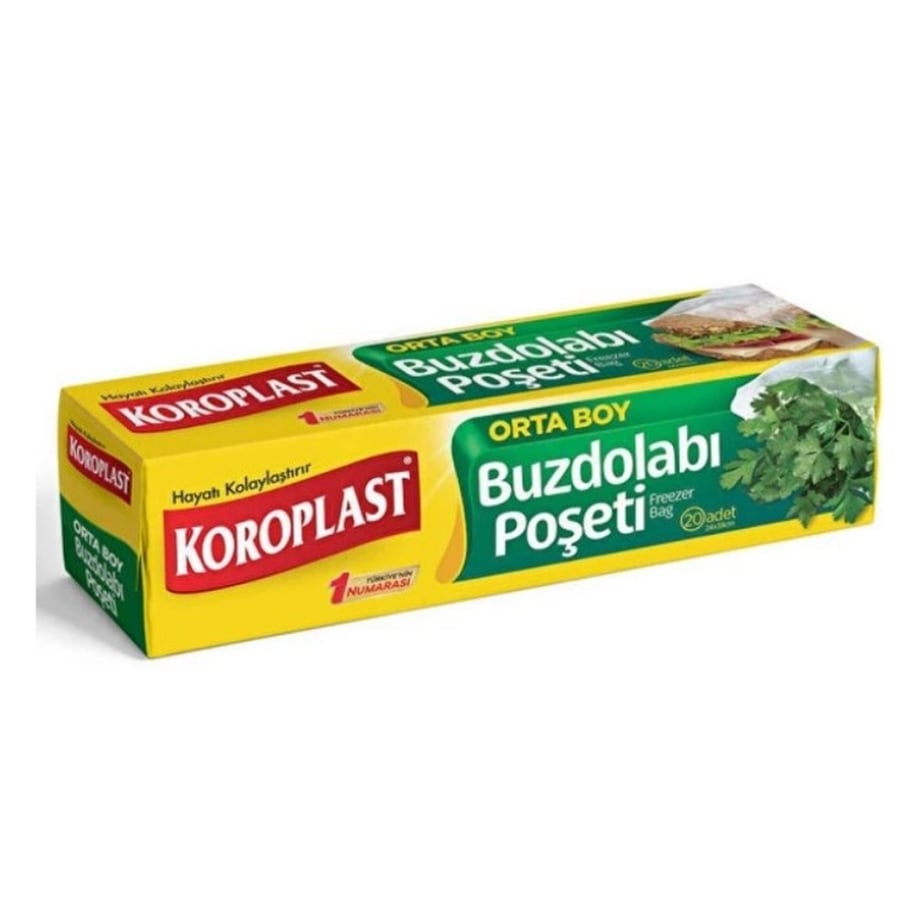 KOROPLAST BUZDOLABI POŞETİ ORTA BOY 24X38 20 Lİ