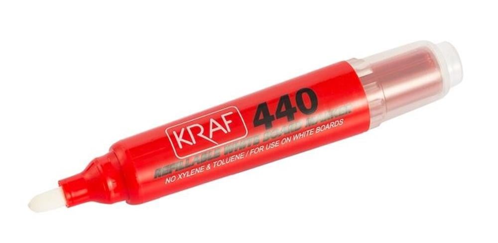 KRAF KARTUŞLU BEYAZ TAHTA KALEMİ 440 KIRMIZI