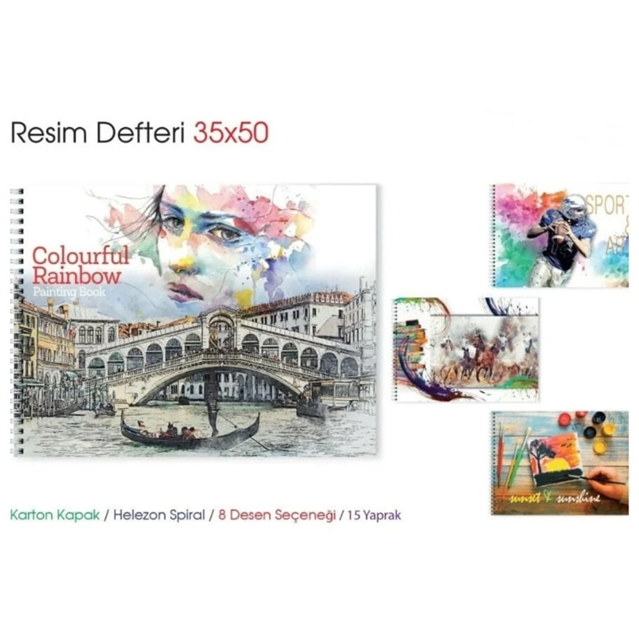 MCOLOR 35X50 RESİM DEFTERİ KARTON KAPAK