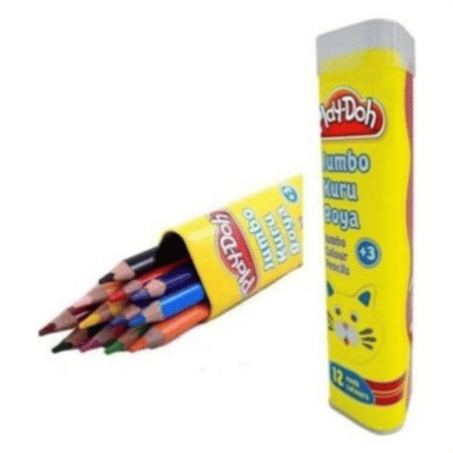 PLAY-DOH KURUBOYA 12 RENK JUMBO ÜÇGEN TÜP