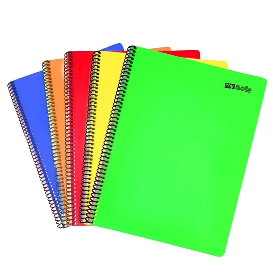 UC MYNOTE NEON PP KAPAK TELLİ DEFTER A4 160YP 34160-Ç ÇİZGİLİ