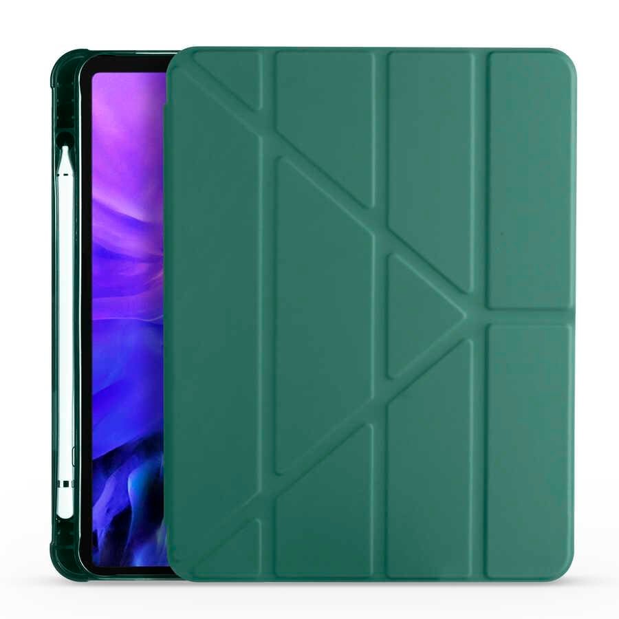 Apple iPad Air 10.9 2022 (5.Nesil) Kılıf Zore Tri Folding Kalem Bölmeli Standlı Kılıf