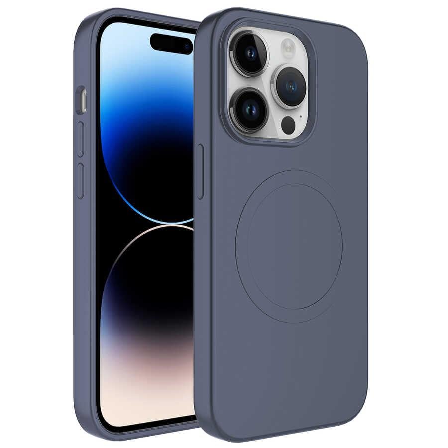 Apple iPhone 11 Pro Kılıf M-safe Wireless Şarj Özellikli Pastel Renk Silikon Zore Plas Kapak