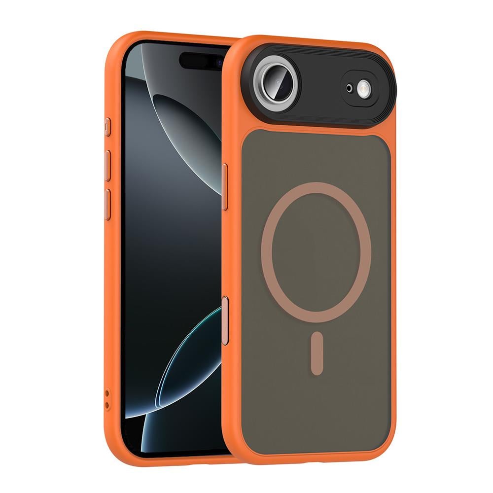 Apple iPhone 17 Air Kılıf Mat Arka Yüzey Wireless Şarj Özellikli Zore Flet M-safe Kapak