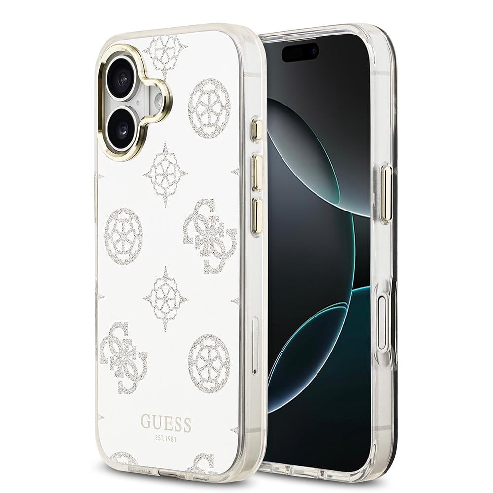 Apple iPhone 17 Kılıf Guess Orjinal Lisanslı Metal Kamera Çerçeveli Simli Aynalı Kapak