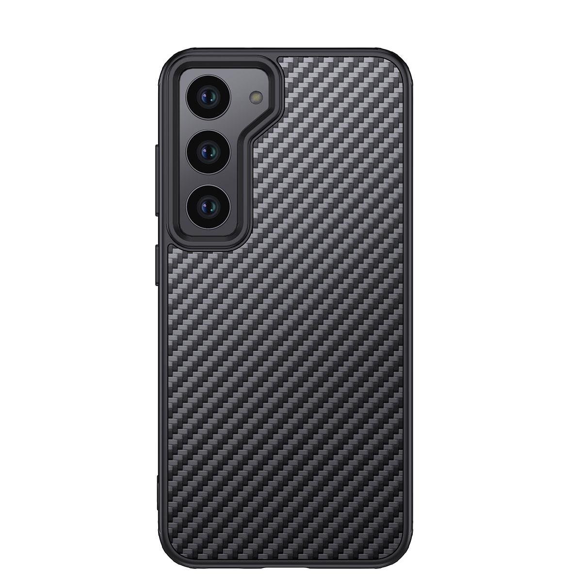 Galaxy S23 Kılıf Aramid Karbon Fiber M-safe Özellikli Wlons Radison Kapak