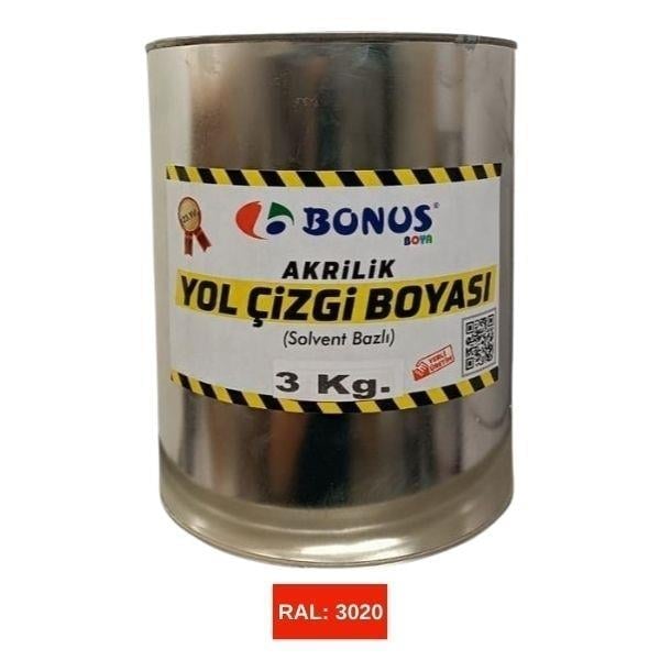 Kırmızı Yol Çizgi Boyası Boyası 3 KgBN 1050 03 3020Kırmızı Yol Çizgi Boyası 3 kg
