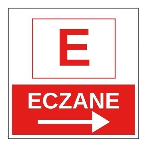 Eczane Sağ Ok Sticker EtiketUY-STC-1614-30Eczane Sağ Ok Sticker Yapışkanlı Etiket