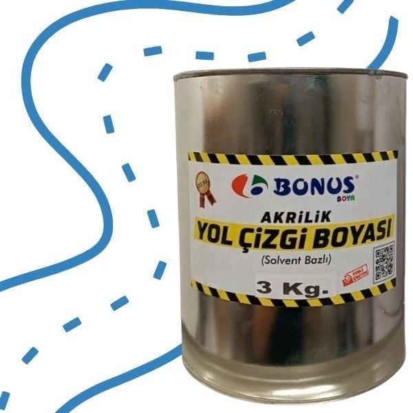 Mavi Yol Çizgi Boyası Boyası 3 KgBN 1050 03 5015Mavi Yol Çizgi Boyası 3 kg