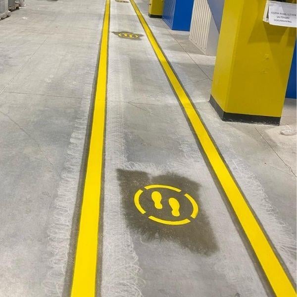 Ayak İzi Boyama ŞablonuSBL-07-001586-1Ayak İzi Boyama Şablonu