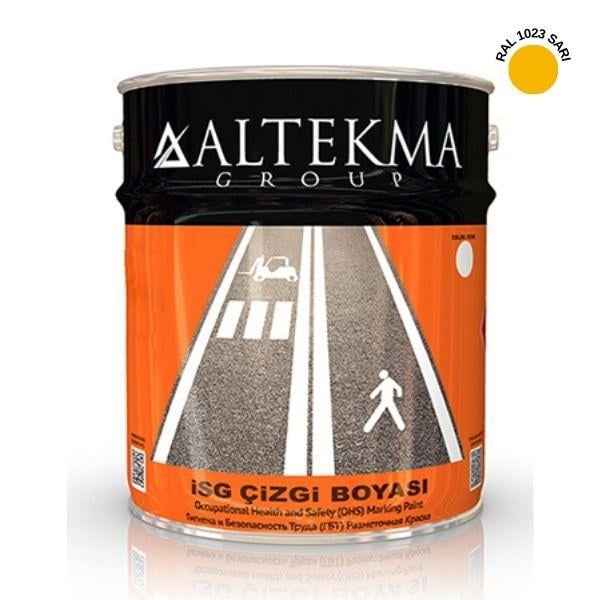 Sarı Fabrika Zemin Boyası 5 KgISG 2220 05Sarı İSG Yol Çizgi Boyası 5 kg