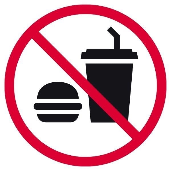 Köpek Giremez İşareti StickerHT2020-005SYiyecek Ve İçecek Yasak İşareti Sticker