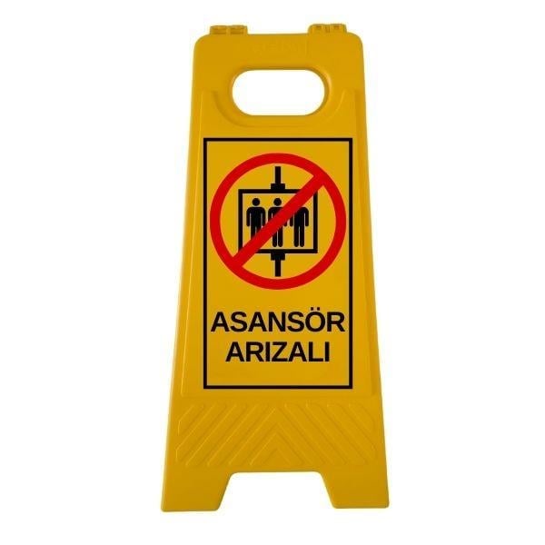 Asansör Arızalı Katlanır Uyarı LevhasıHT5002-007Asansör Arızalı Katlanır Uyarı Levhası