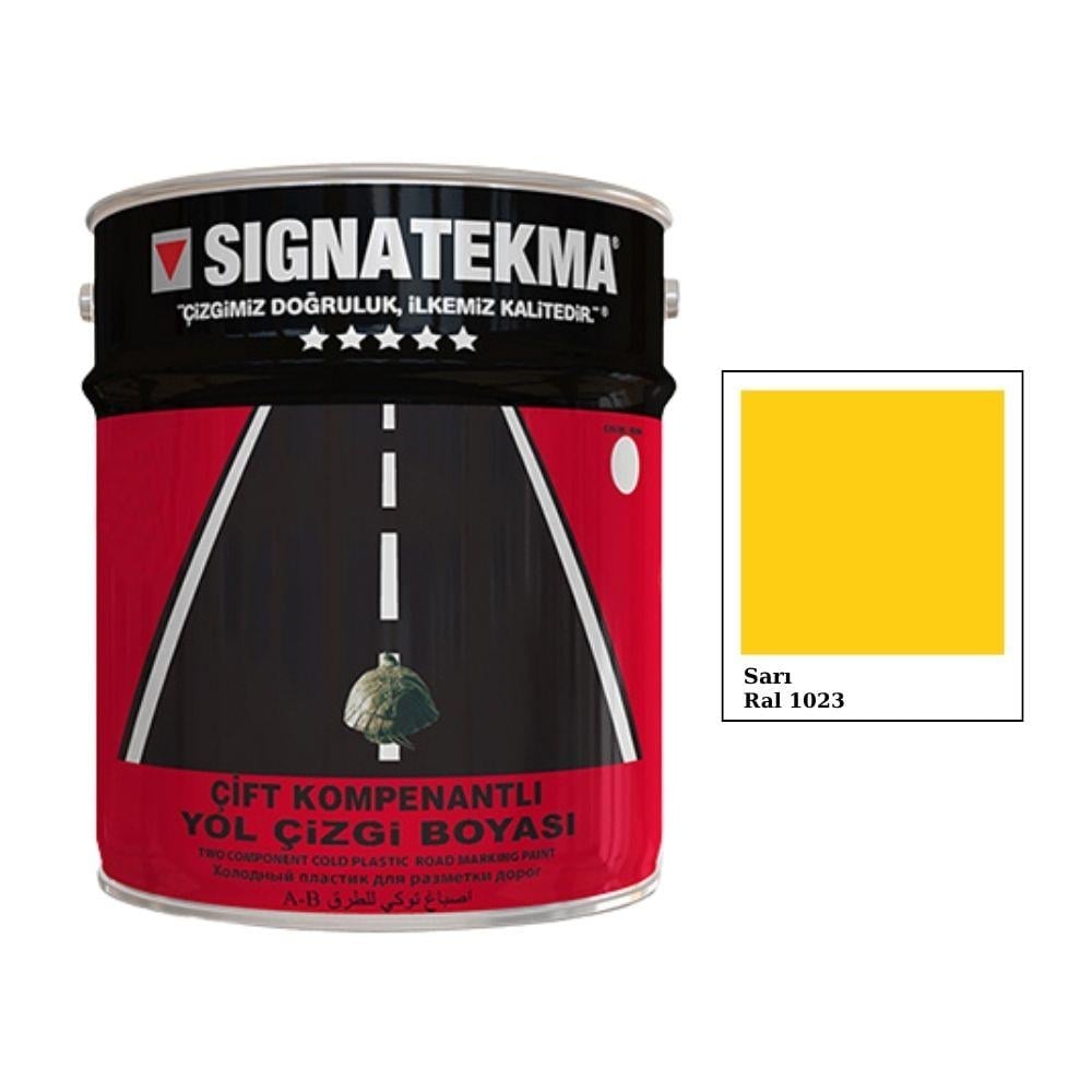 Sarı Çift Kompenantlı Yol Çizgi Boyası 25 kgMF21 sarıSarı Çift Komponentli Yol Çizgi Boyası 25 kg