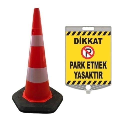 Dikkat Park Etmek Yasaktır Levhalı Ağırlıklı Duba902808A6R2ECO - LEZT945 TY 02Dikkat Park Etmek Yasaktır Levhalı Ağırlıklı Duba