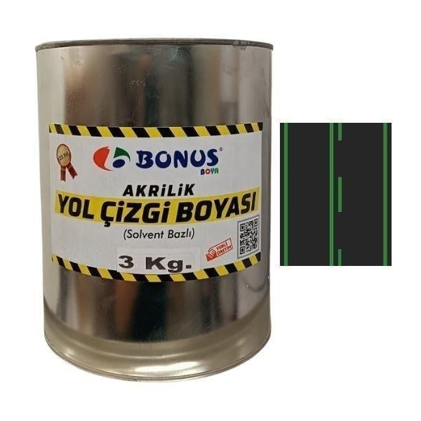 Yeşil Yol Çizgi Boyası Boyası 3 KgBN 1050 03 6001Yeşil Yol Çizgi Boyası 3 kg