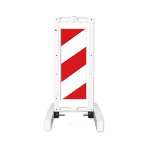 Sola Yönlendirme Katlanır Uyarı Levhalı Yol Bariyeri 42x110 cm