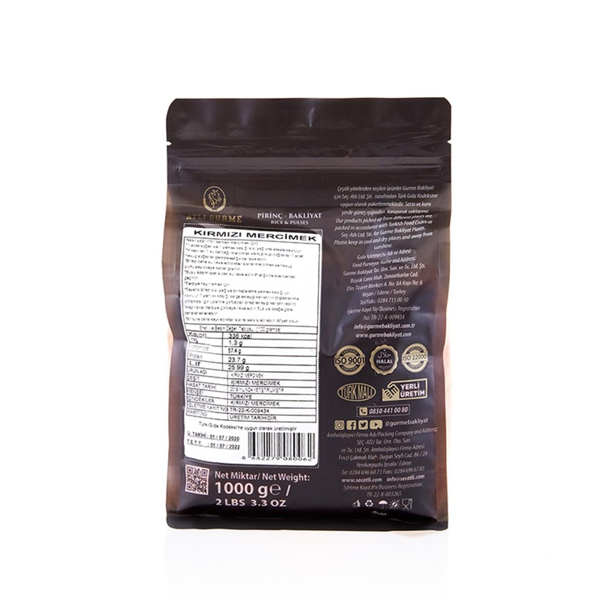 Atlı Gurme Kırmızı Mercimek 1 kg