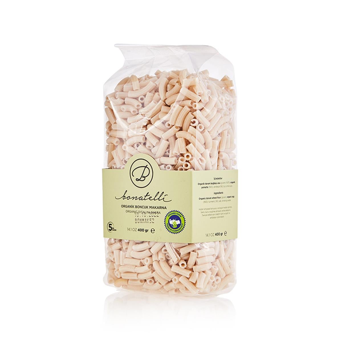 Bonatelli Organik Boncuk Makarna 400 gr