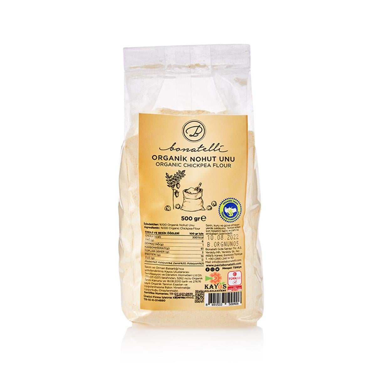 Bonatelli Organik Nohut Unu 500 gr