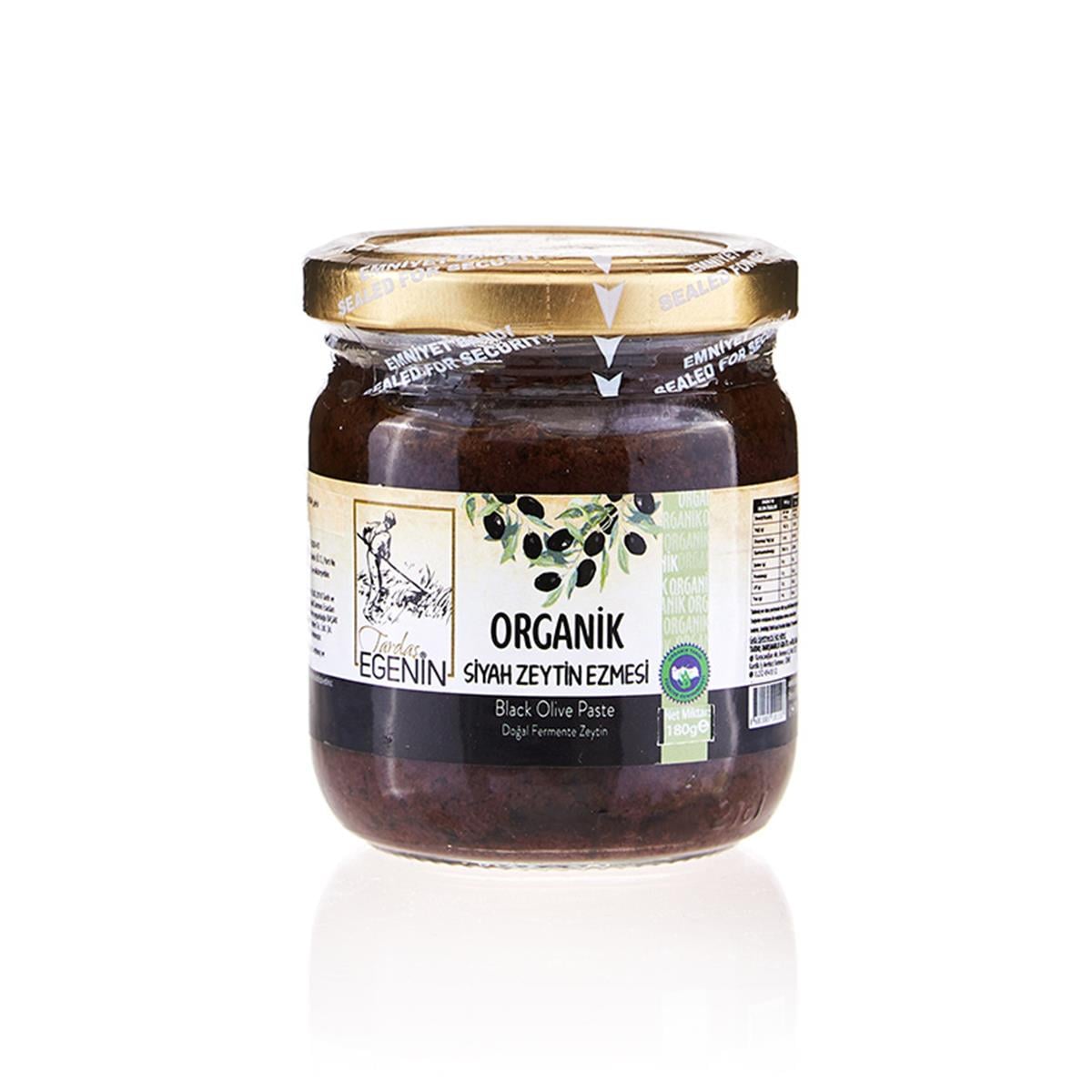 Tardaş Egenin Organik Siyah Zeytin Ezmesi 180 gr