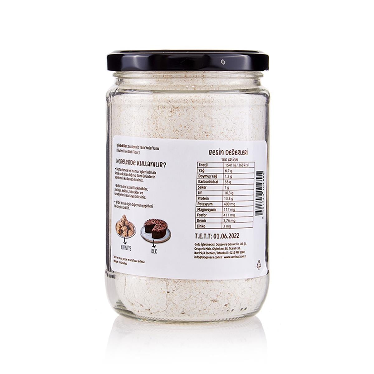 Wefood Glutensiz Tam Yulaf Unu 300 gr