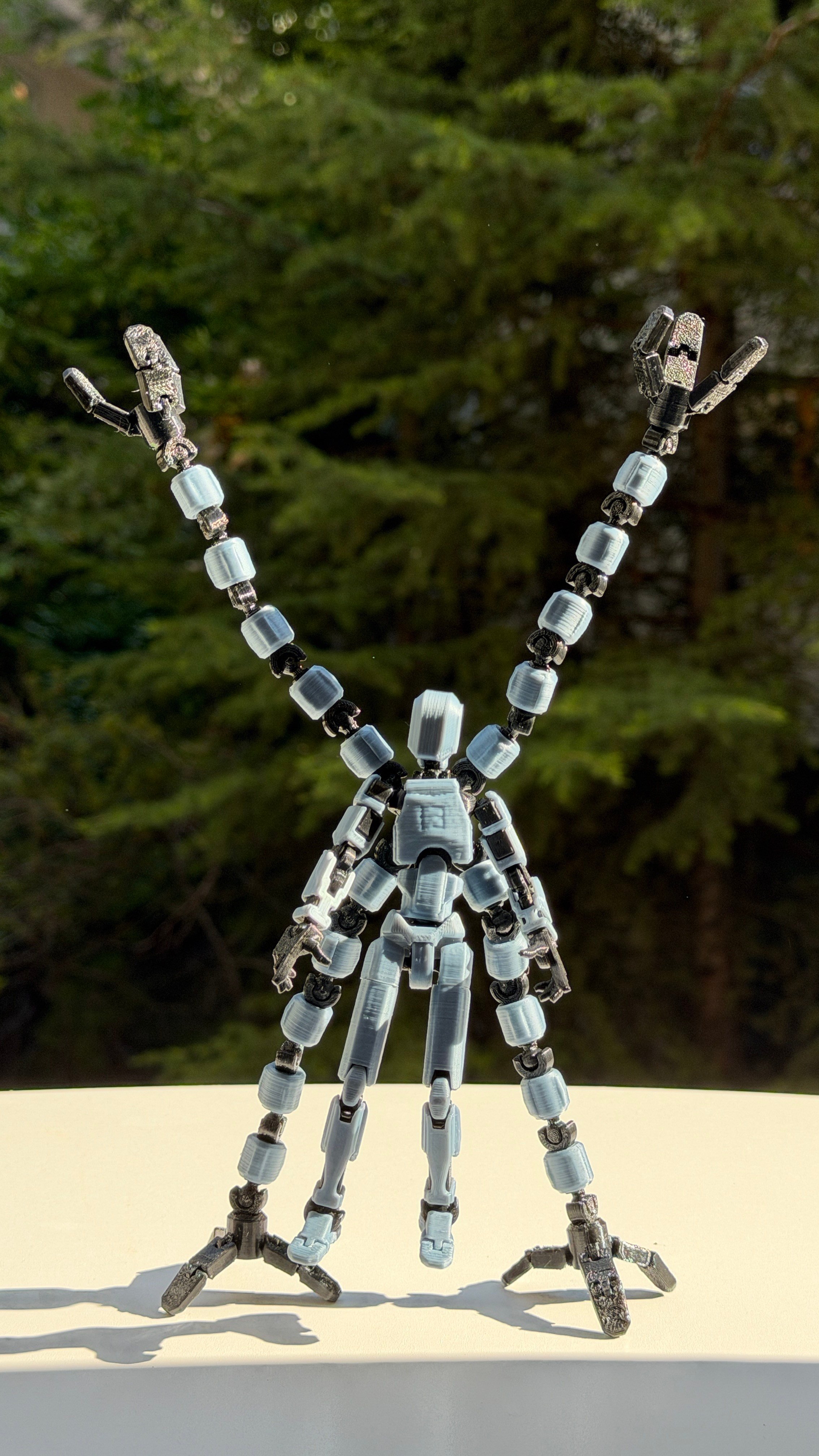 Lucky 13 Aksiyon Figürü Robot Oyuncak 13cm Mekanik Kollu Gri