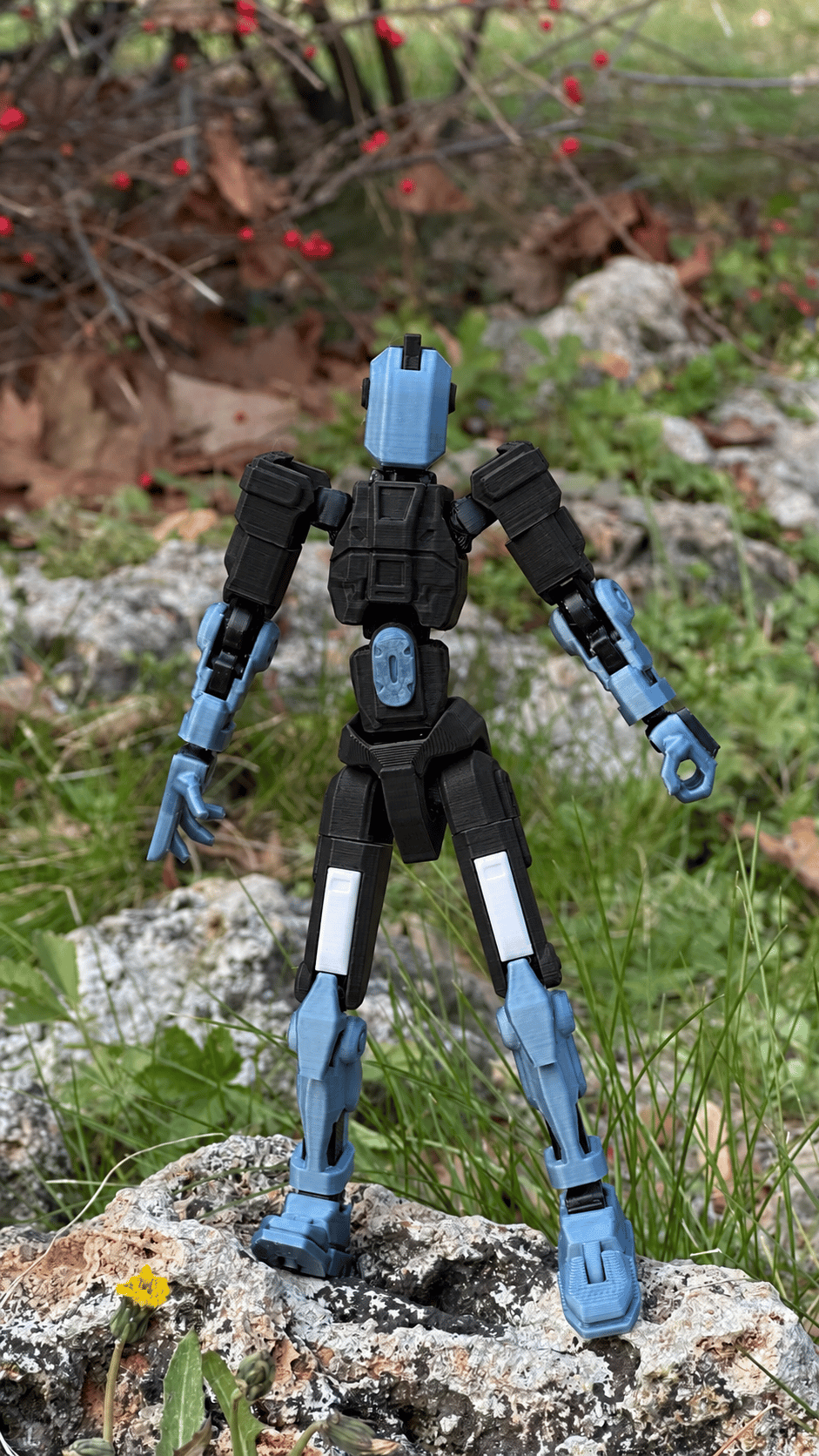 Titan 13 Aksiyon Figürü Robot Oyuncak 18cm ve Aksesuar Paketi Seti Siyah