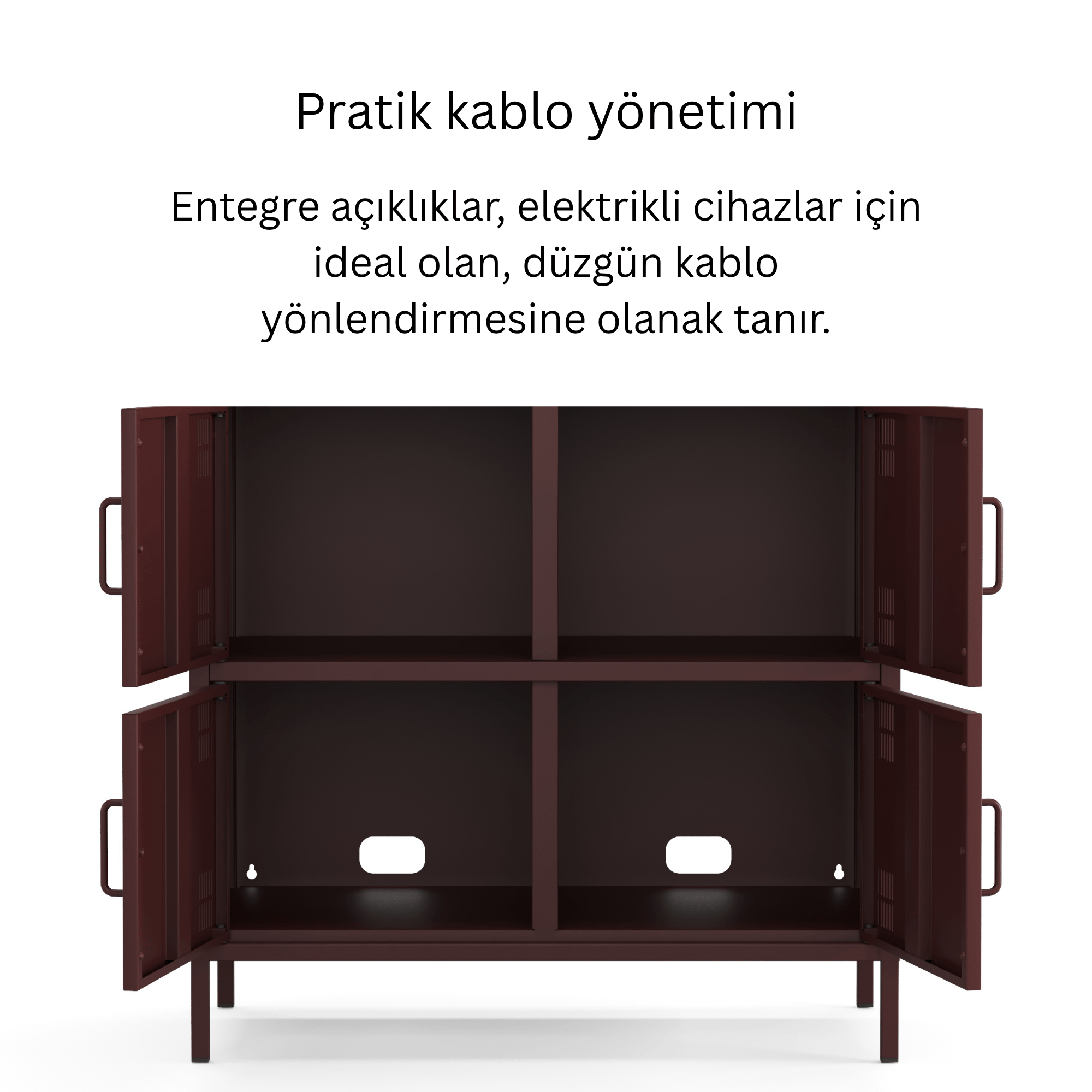 Pera Metal Çok Gözlü Dolap