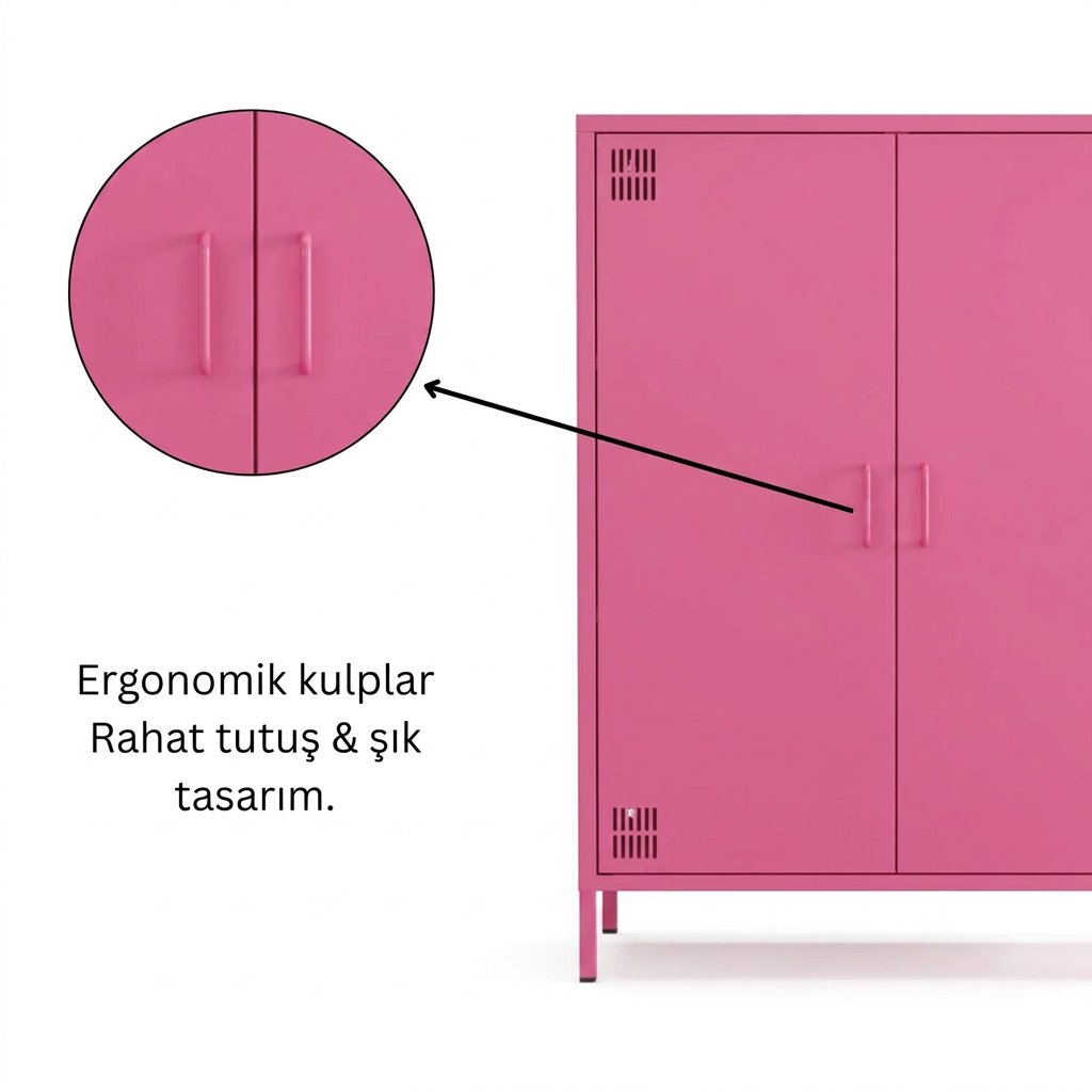 Pera Metal Dolap 2 Kapaklı