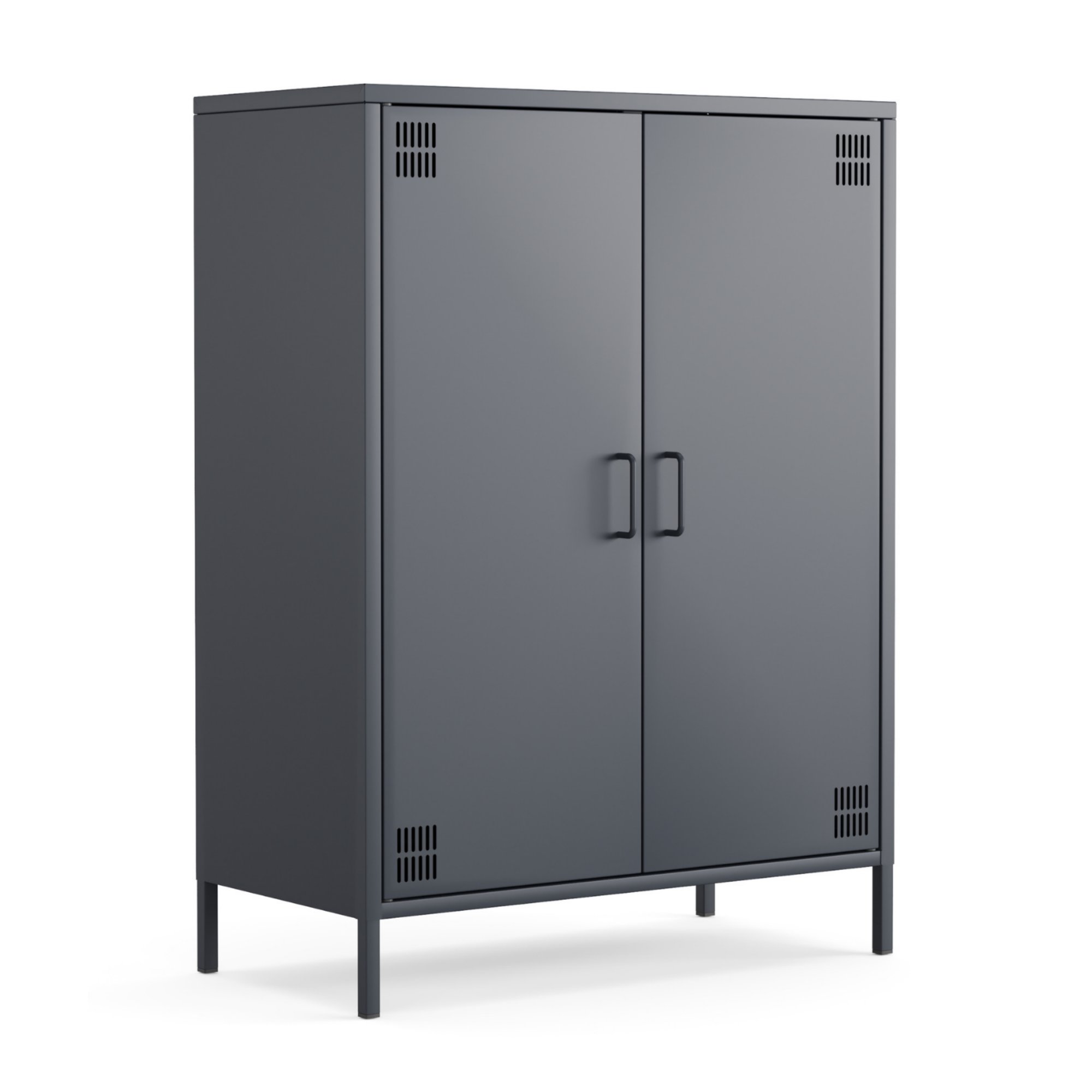 Pera Metal Dolap 2 Kapılı 80,50 x 40 x 109,50 cm - Ral 7016 Antrasit
