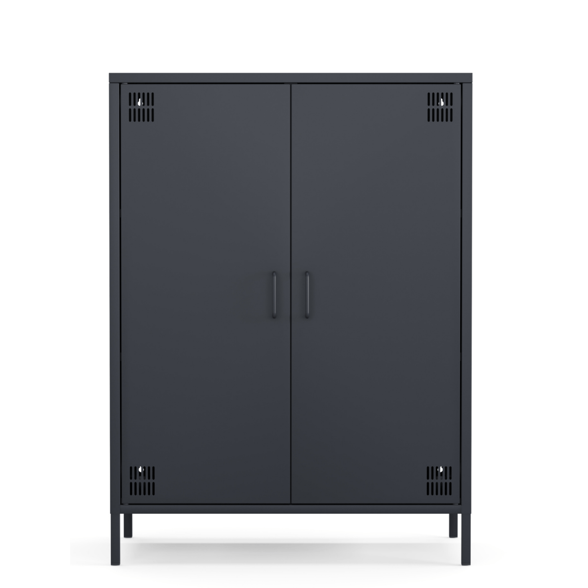 Pera Metal Dolap 2 Kapılı 80,50 x 40 x 109,50 cm - Ral 7016 Antrasit