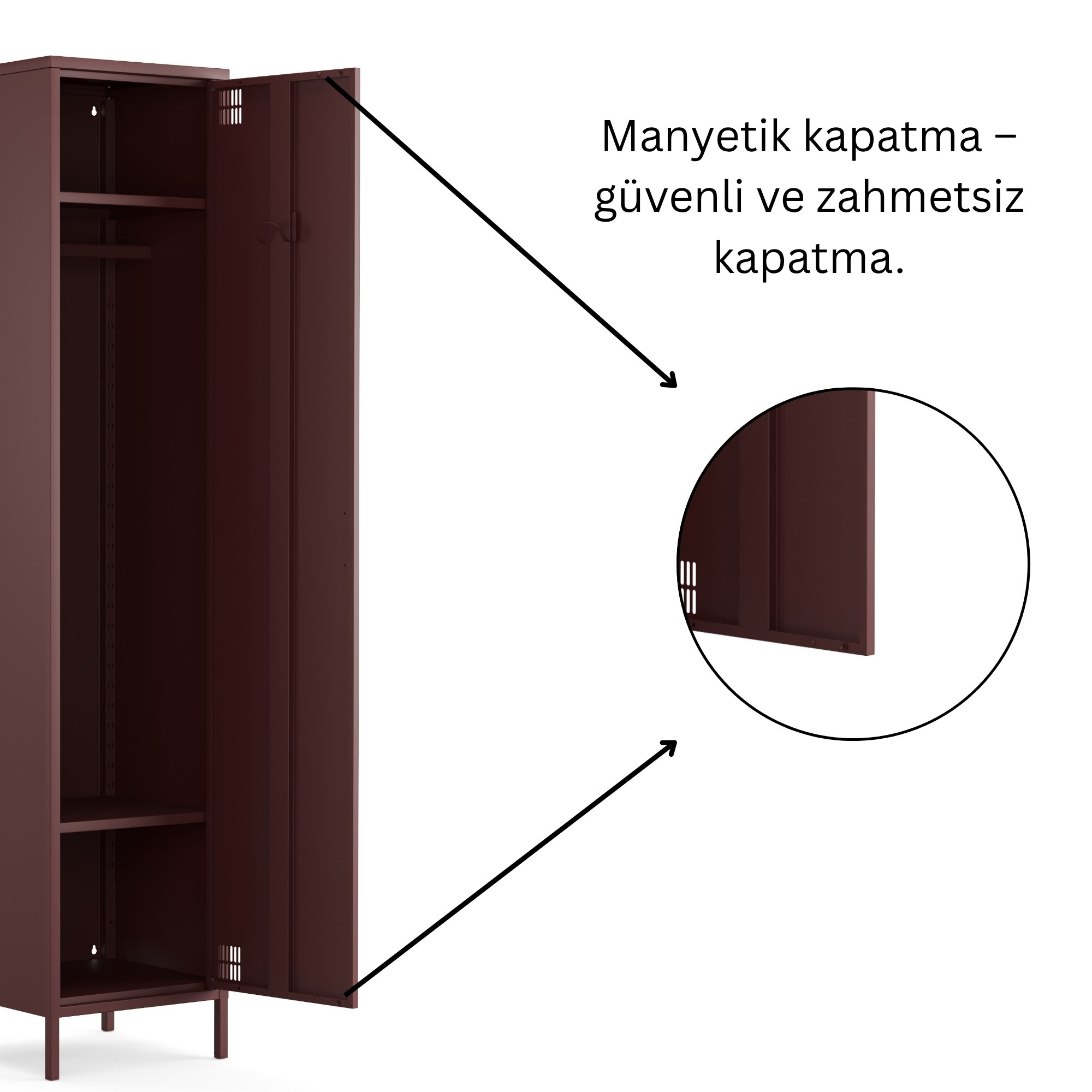 Pera Metal Elbise Dolabı