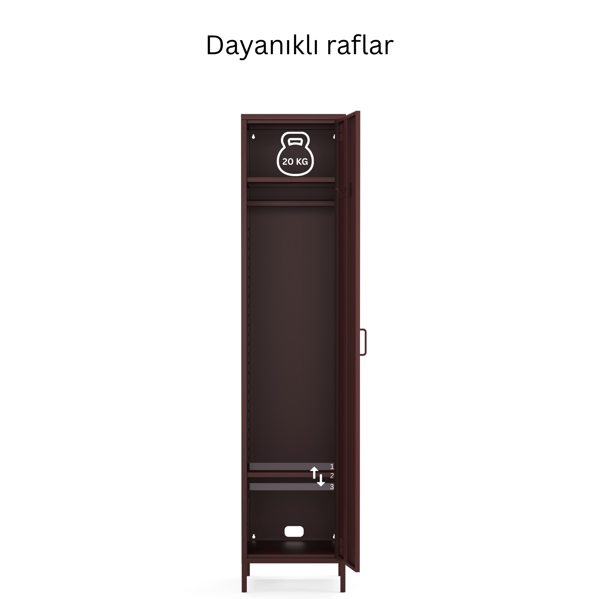 Pera Metal Elbise Dolabı