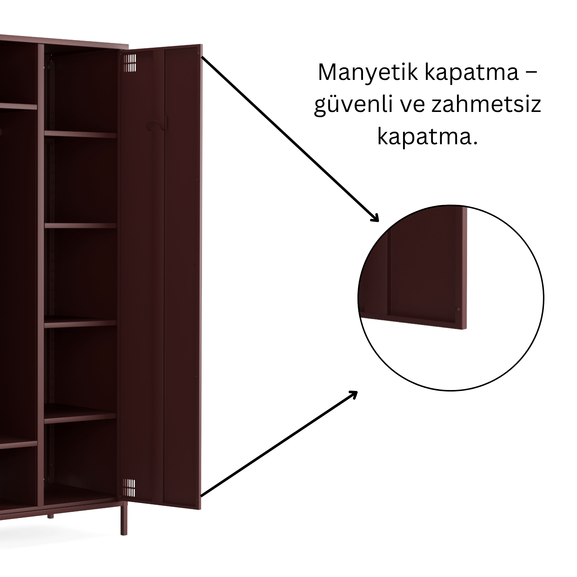 Pera Metal Elbise Dolabı