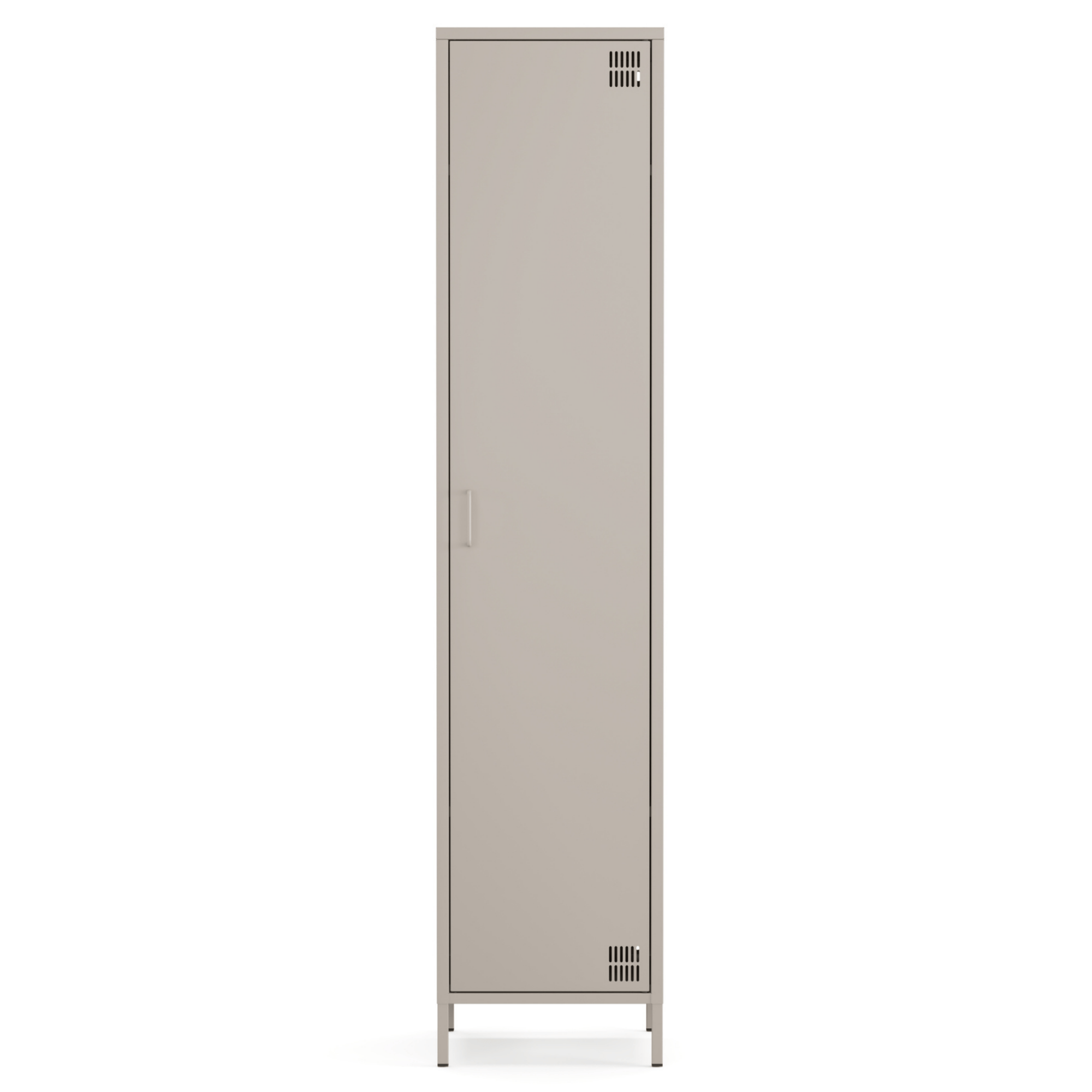 Pera Metal Elbise Dolabı, Soyunma Dolabı, Tek Kapılı, 41,50 x 40 x 189,50 cm - Bej Rengi