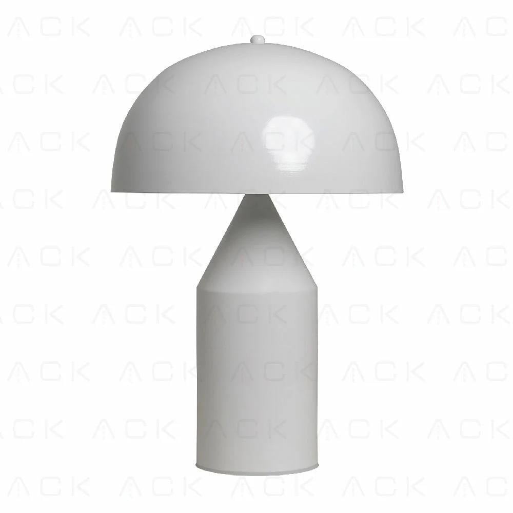 Ack Metal Masa Lambasi Beyaz Gövde E27
