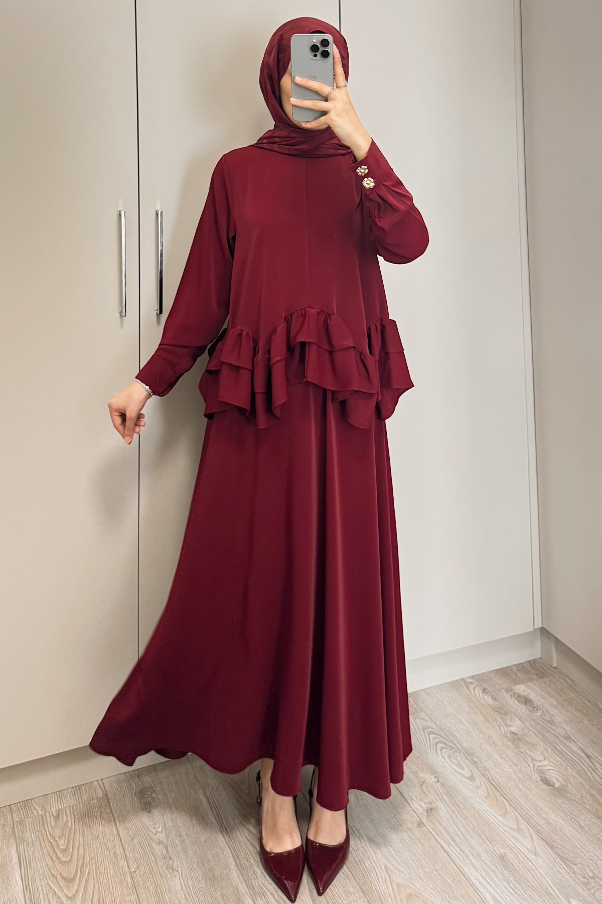 ALYA FIRFIR DETAY TAKIM BORDO