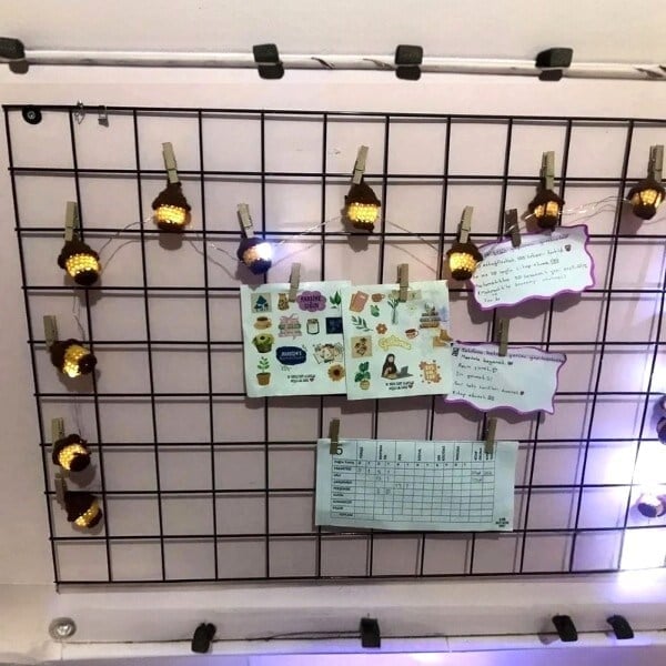dekoratif örgü ramazan feneri led ışılklı 1.5 metre