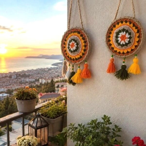 El Örgüsü Balkon Süsü