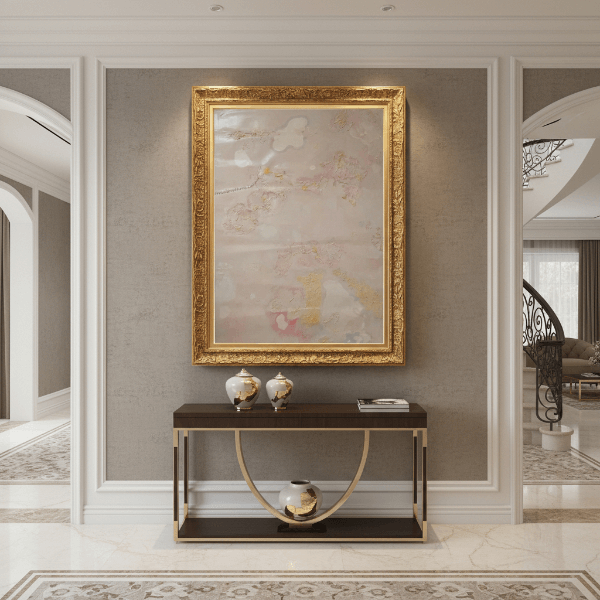 Kusurlardaki Güzellik Temalı Kintsugi Yağlı Boya Tablo 148x100 cm