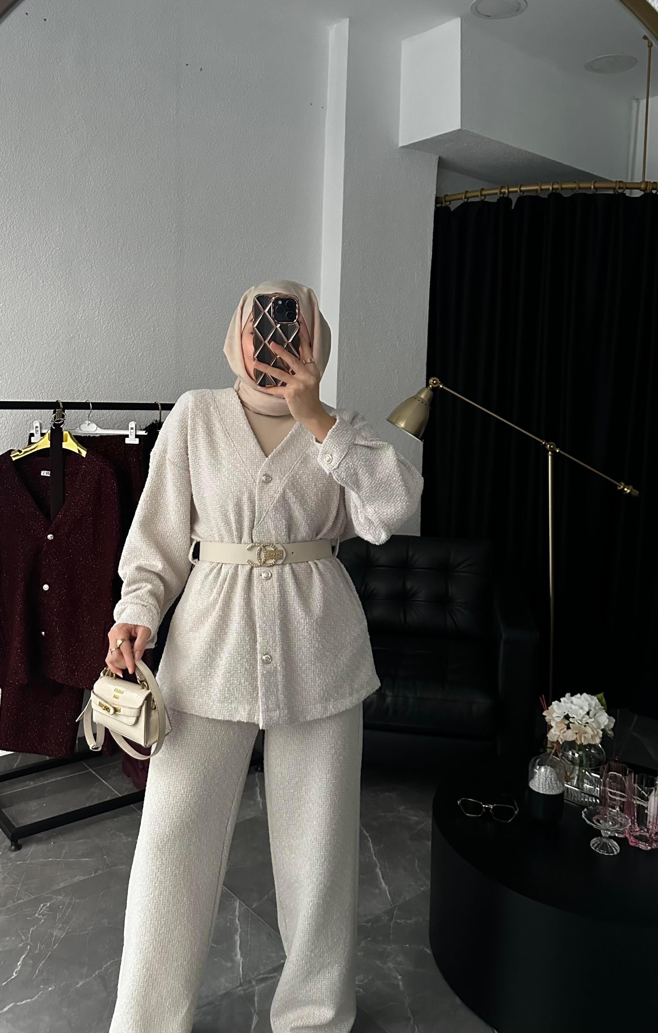 İthal Tasarım Chanel Takım Bej