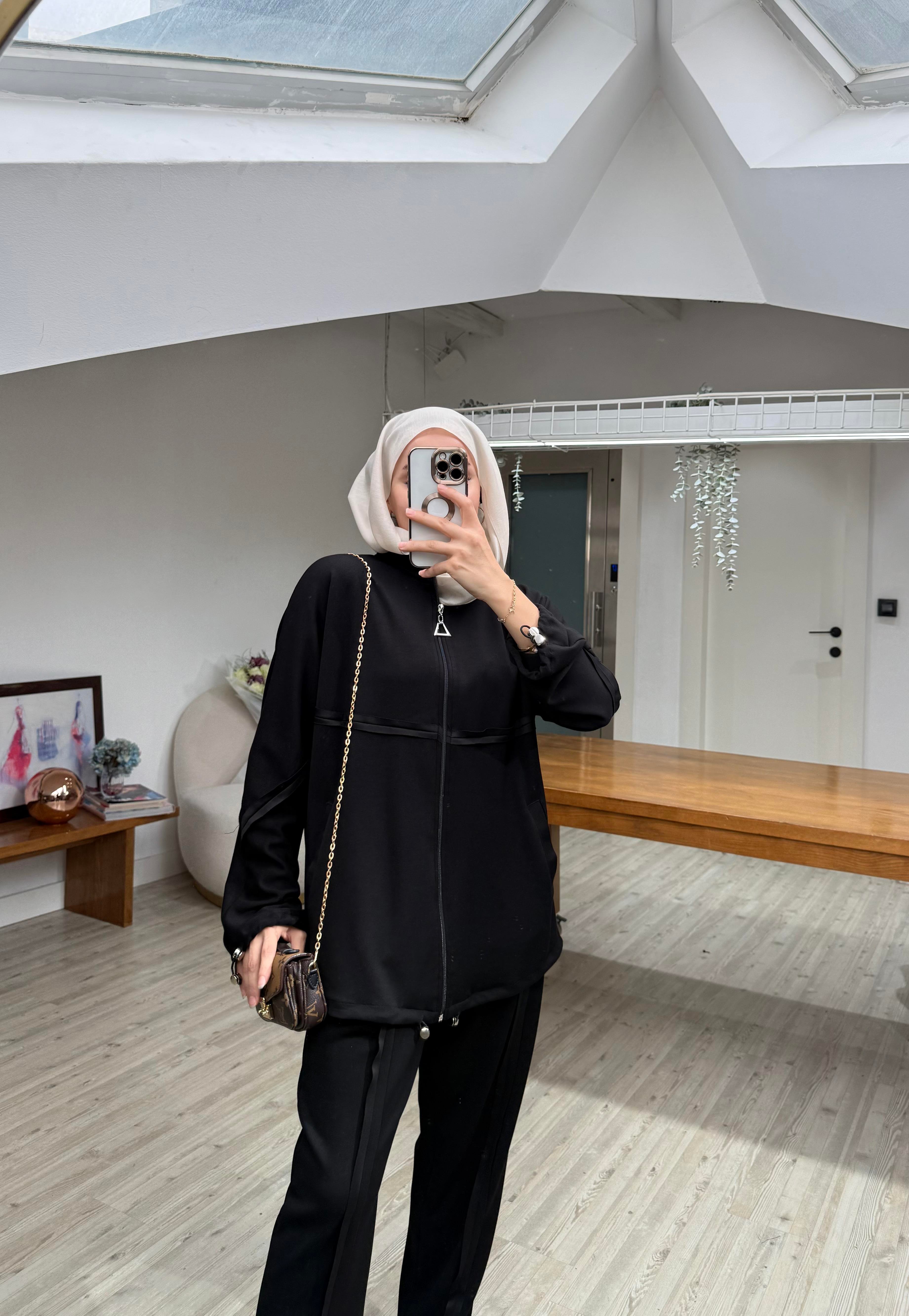 Vual Modal Spor Takım - Siyah
