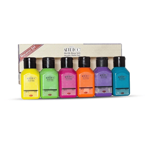 Artdeco Akrilik Boya Seti 6x75 ml Macaron Renkler